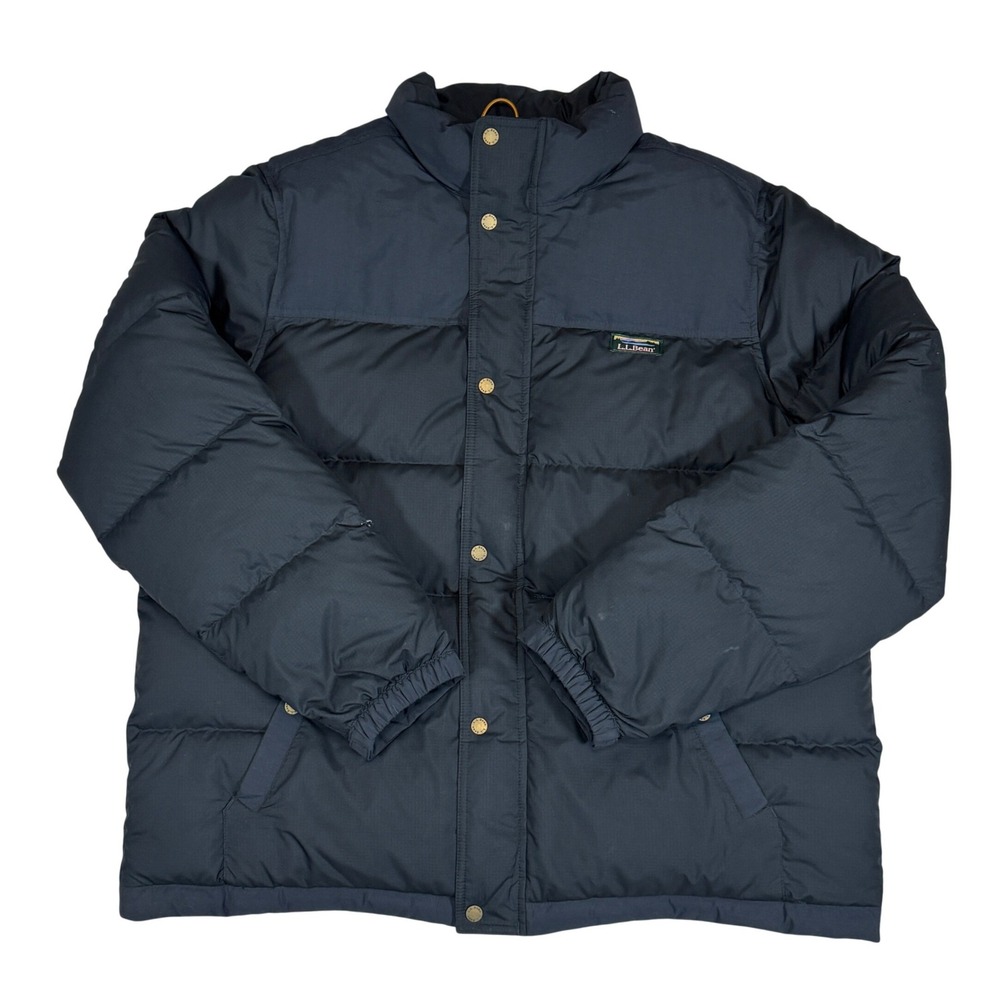 **READ** LL Bean Mens Mountain Classic Down Puffer Jacket Black XXL 505272
